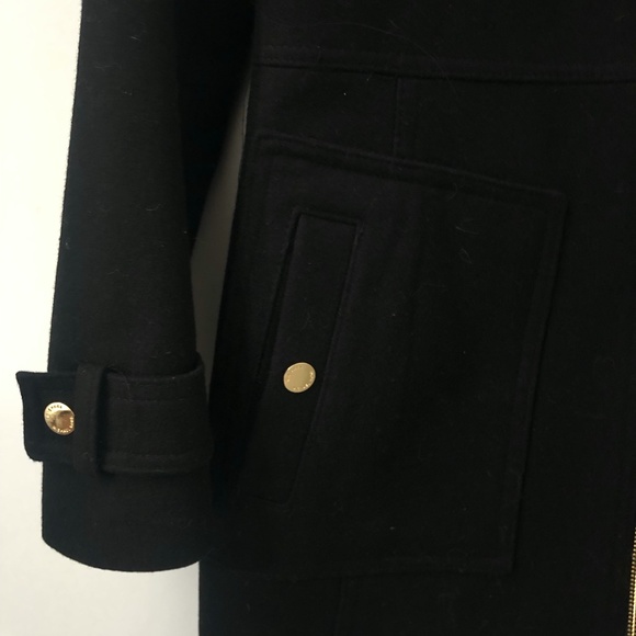 Black Michael Kors Wool Coat - Picture 3 of 5